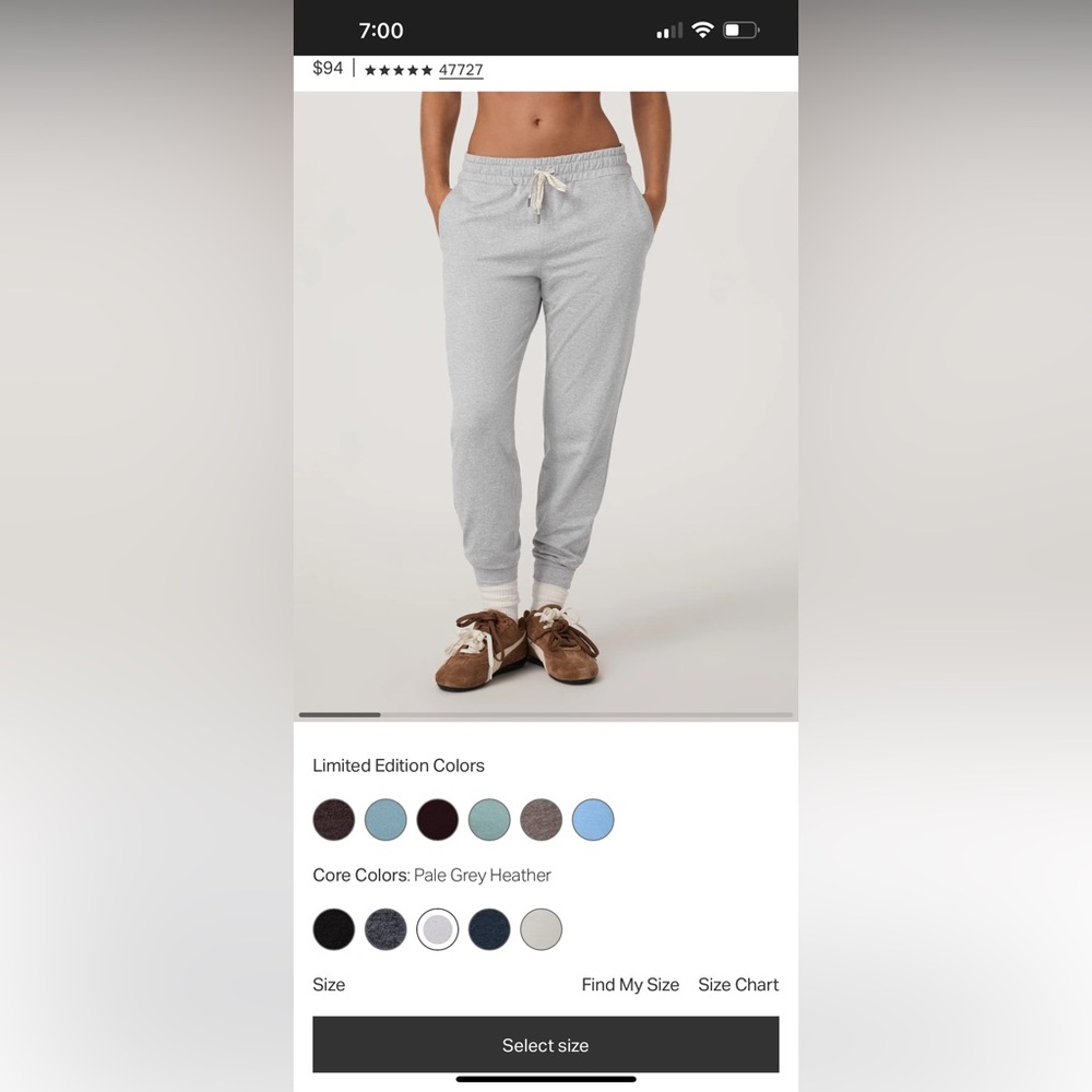 Vuori Light Gray Heather Women's Joggers Small, NWOT, Vuori Performance Joggers